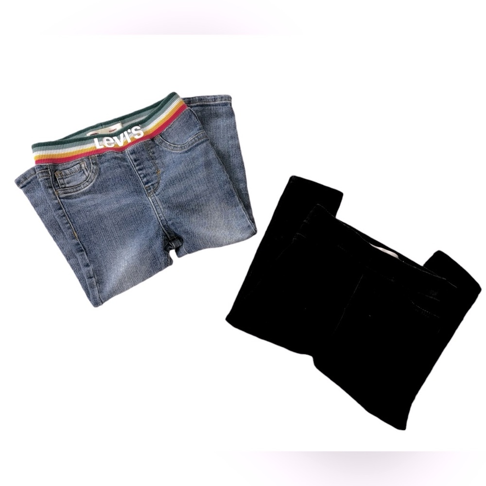 Toddler Girl’s Levis Skinny Fit Pull on Jeggings Bundle 24 months